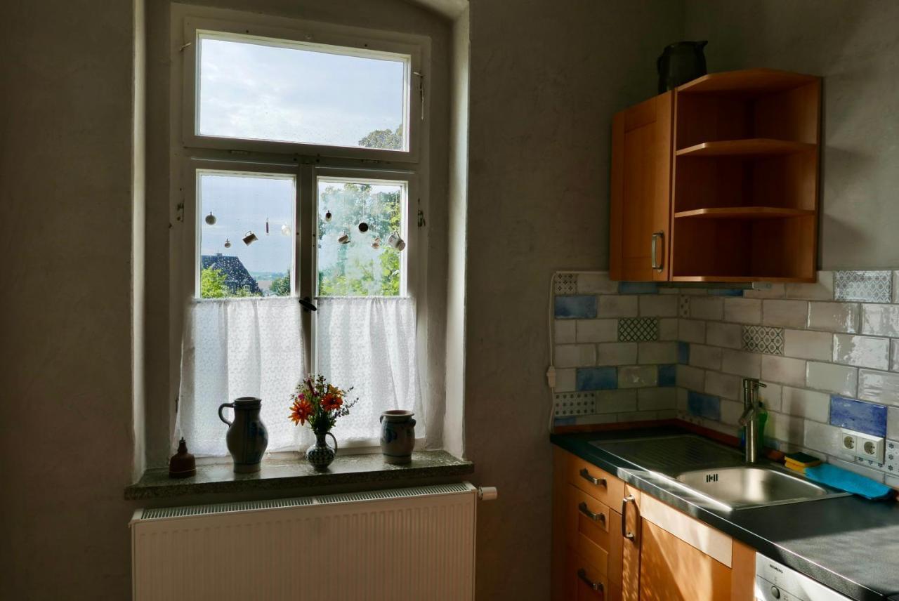 Ferienwohnung Andere Zeiten 프랑켄베르크작센 외부 사진